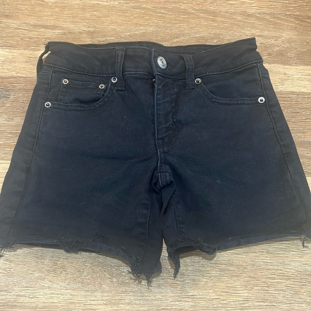 American Eagle 🦅Black Next Level Stretch Shorts Size 0
